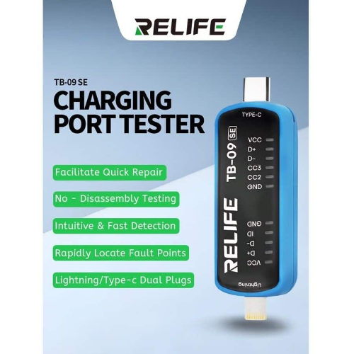 Tester Puerto de Carga Relife TB-09 SE