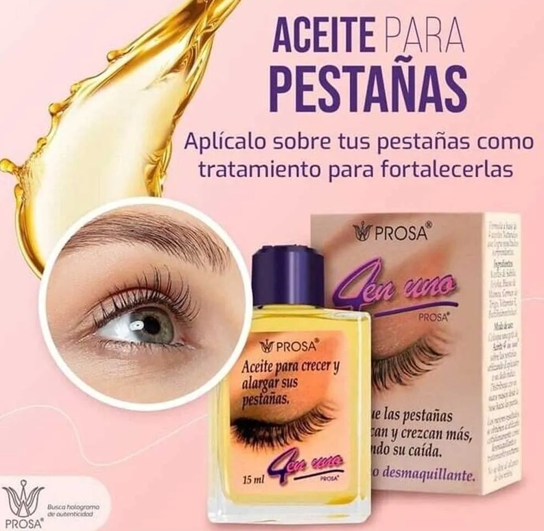 ACEITE TRATAMIENTO PARA PESTAÑAS PROSA 4 EN 1