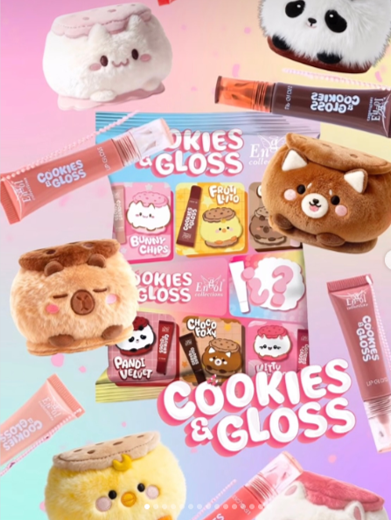 BRILLO GLOSS LLAVERO SORPRESA COOKIES&GLOSS ENGOL
