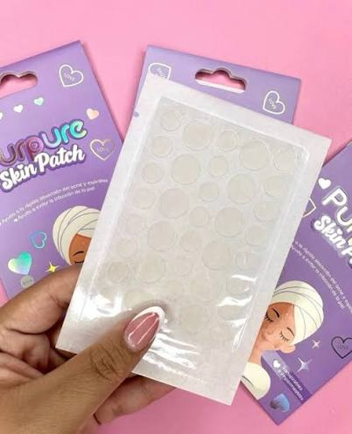 PARCHES TRANSPARENTES PARA ACNE PURPURE