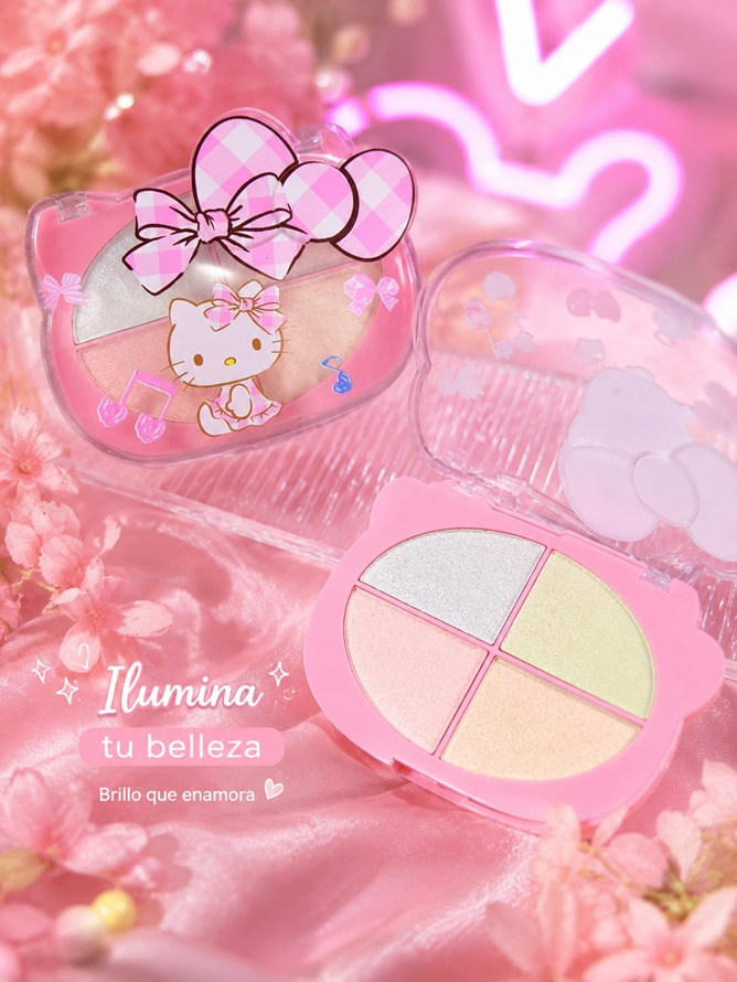 PALETA DE ILUMINADORES HELLO KITTY