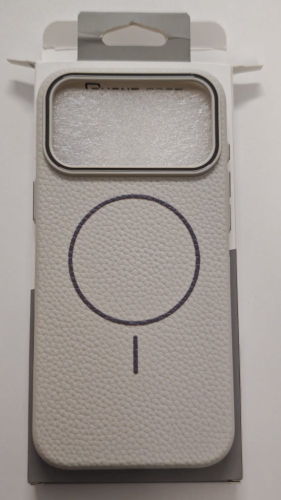 FUNDA MAGNETICA LEATHER IPHONE 17 PM BLANCO