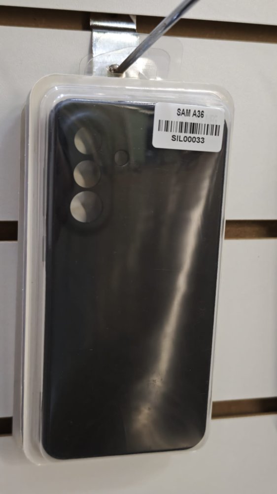 FUNDA SILICON CASE SAMSUNG A36 NEGRO
