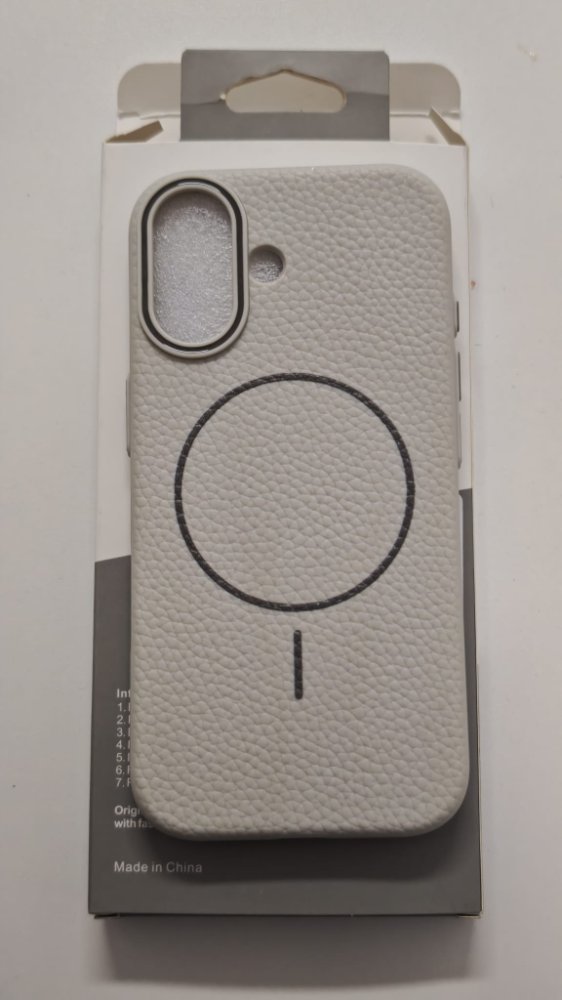 FUNDA MAGNETICA LEATHER IPHONE 17 BLANCO