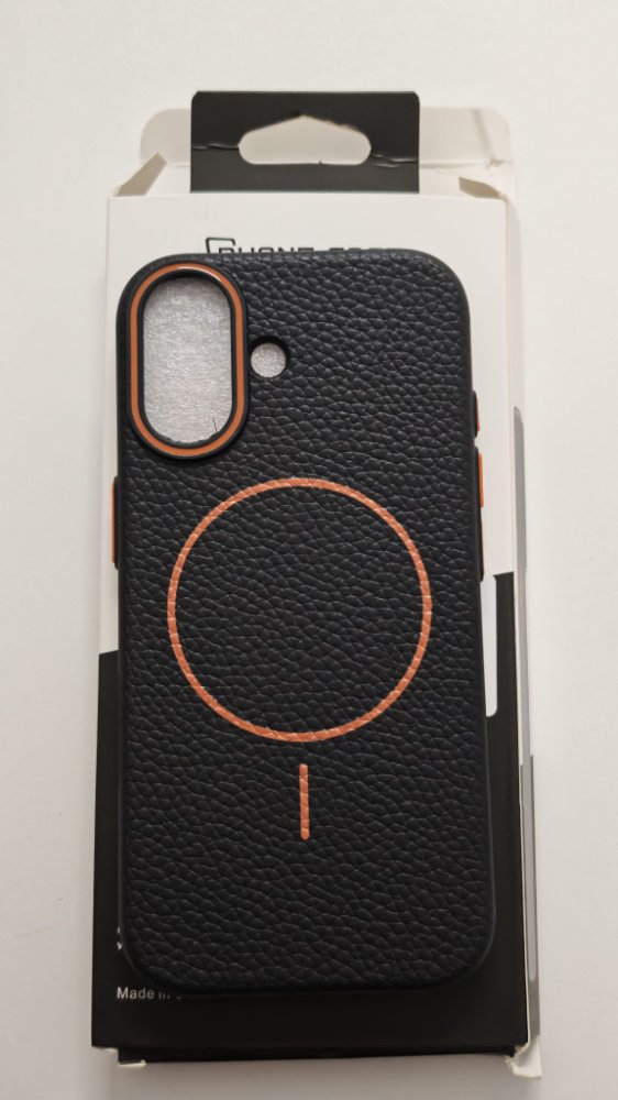 FUNDA MAGNETICA LEATHER IPHONE 17 NEGRO