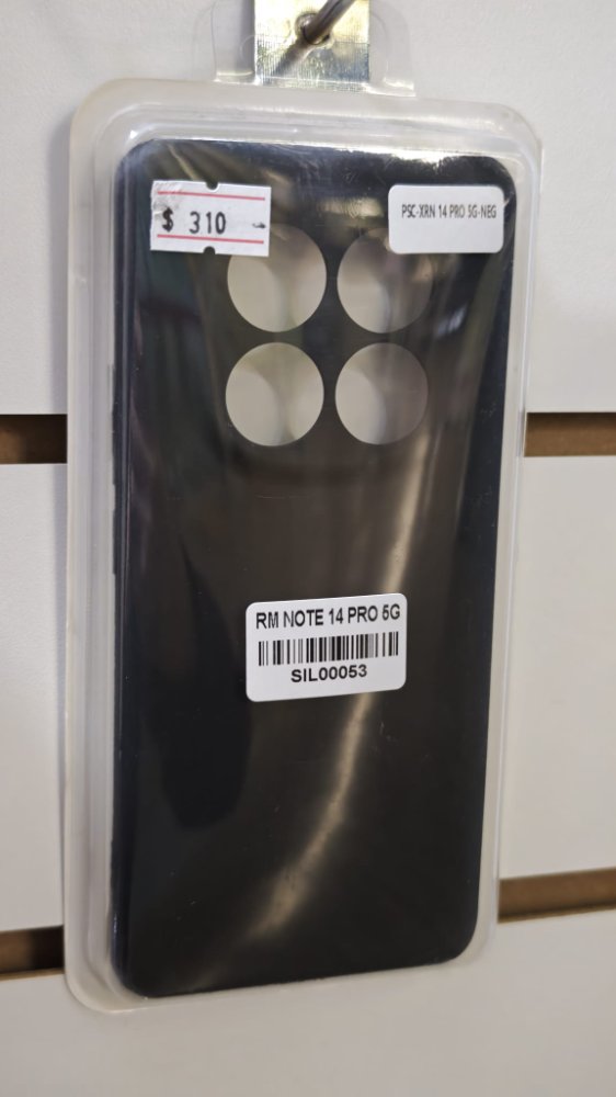 FUNDA SILICON CASE XIAOMI REDMI NOTE 14 PRO 5G NEGRO