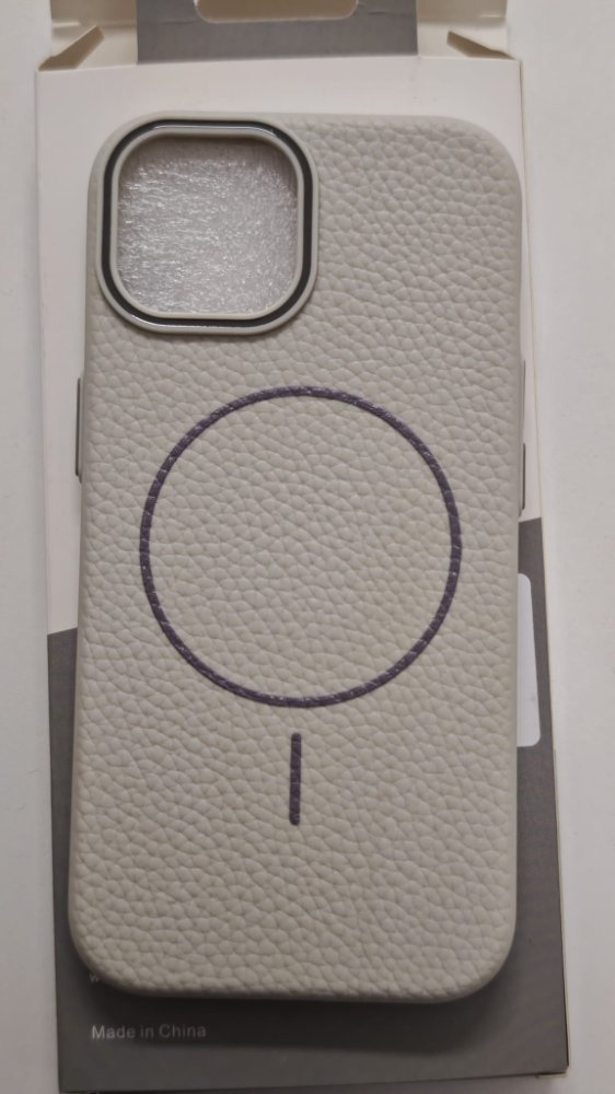 FUNDA MAGNETICA LEATHER IPHONE 13 BLANCO