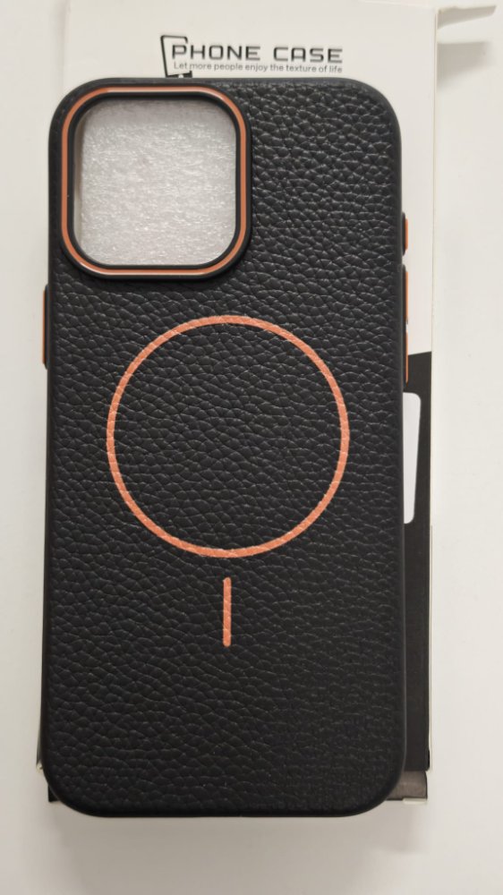 FUNDA MAGNETICA LEATHER IPHONE 16 PRO NEGRO