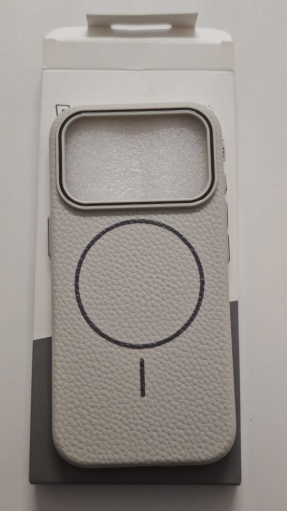 FUNDA MAGNETICA LEATHER IPHONE 17 PRO BLANCO