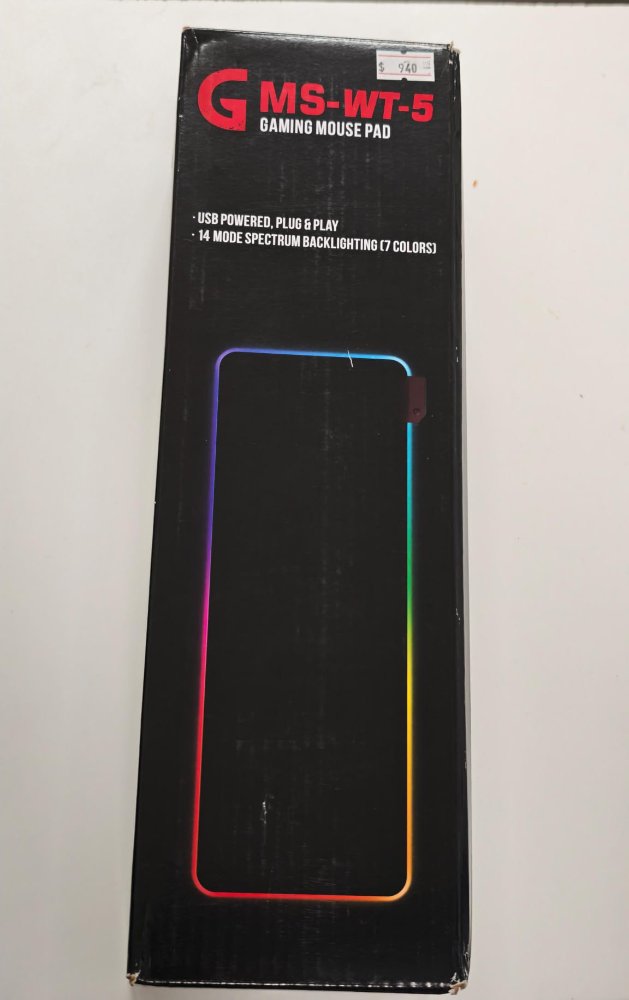 PAD GAMER TECLADO MOUSE LUCES 80CM X 30CM
