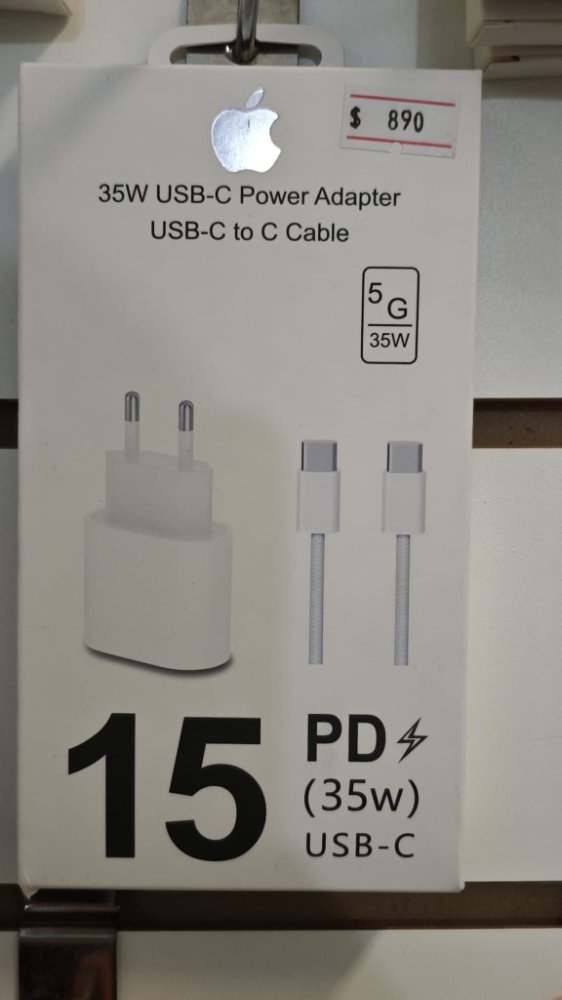 KIT CARGADOR IPHONE TIPO C - TIPO C 35W