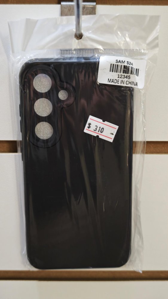 FUNDA RIGIDO LISO SAMSUNG S24 NEGRO