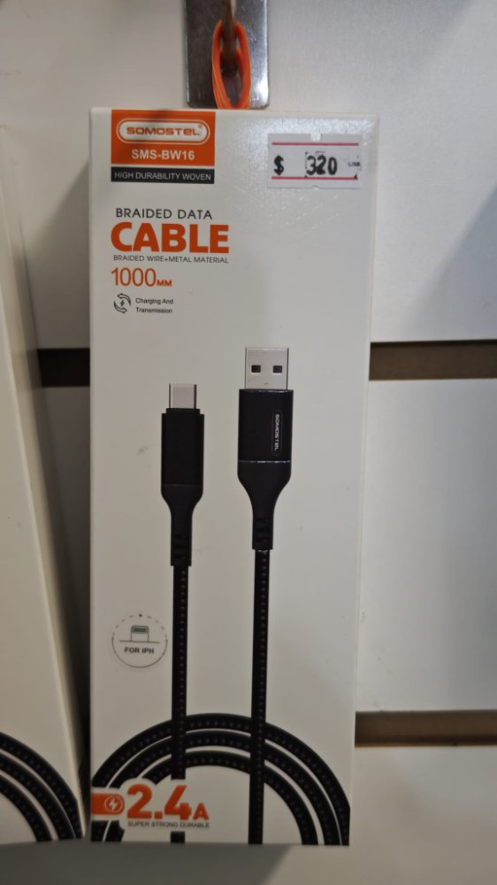 CABLE USB A - TIPO C 1MT SOMOSTEL SMS-BW16