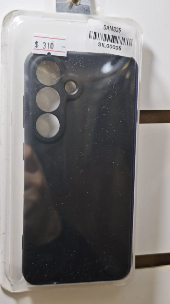 FUNDA SILICON CASE SAMSUNG S25 NEGRO