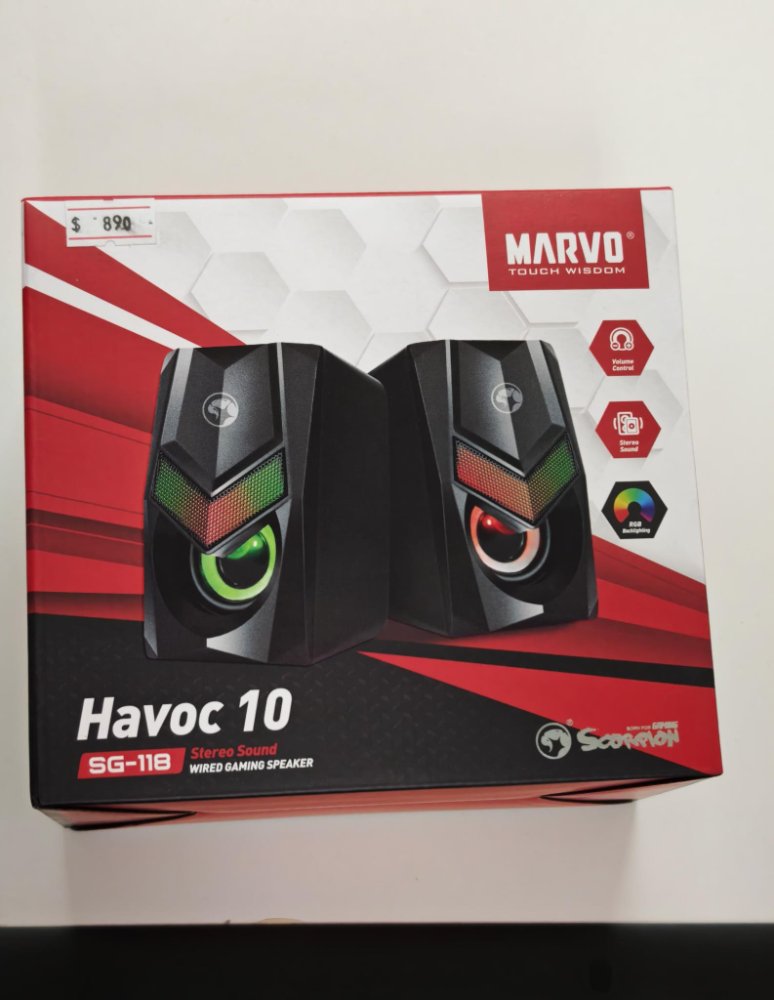 PARLANTES MARVO HAVOC 10 JACK 3.5 + USB