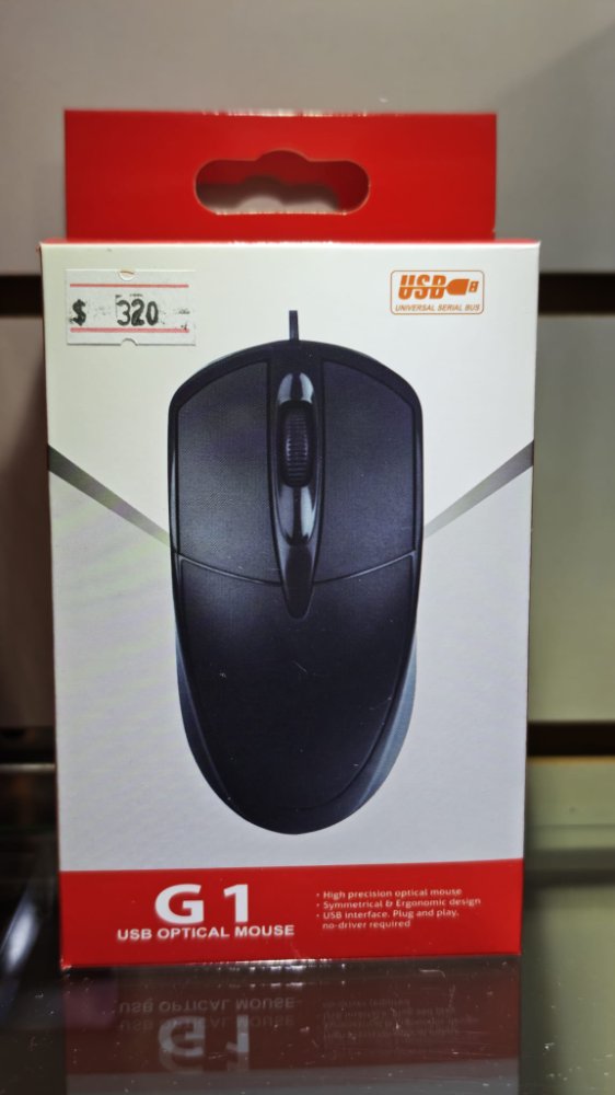MOUSE GAMER USB CON LUCES RGB NEGRO