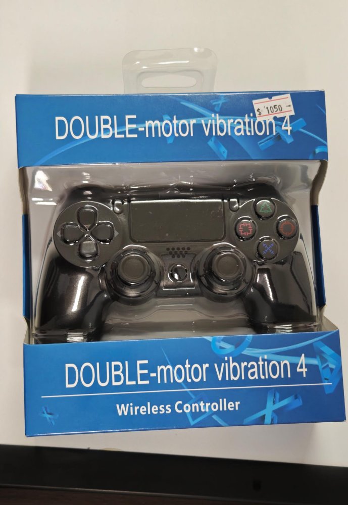 JOYSTICK INALAMBRICO PS4/PC NEGRO + CABLE 3MT