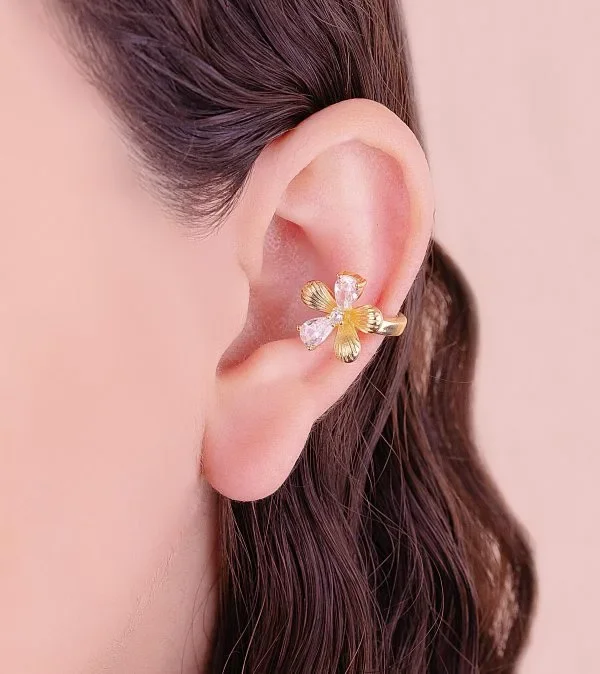 Ear Cuff Magnolia Dorado Ref E427