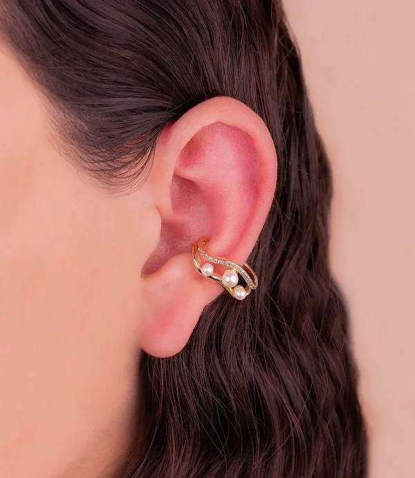 Ear Cuff Greta Dorado Ref  E150