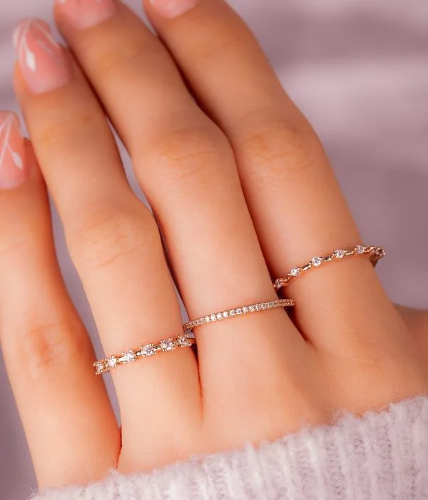 Set X 3 Anillos Rosalía Ref J150
