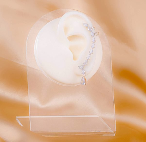 Ear Cuff Lumira Plateado Ref  E1165