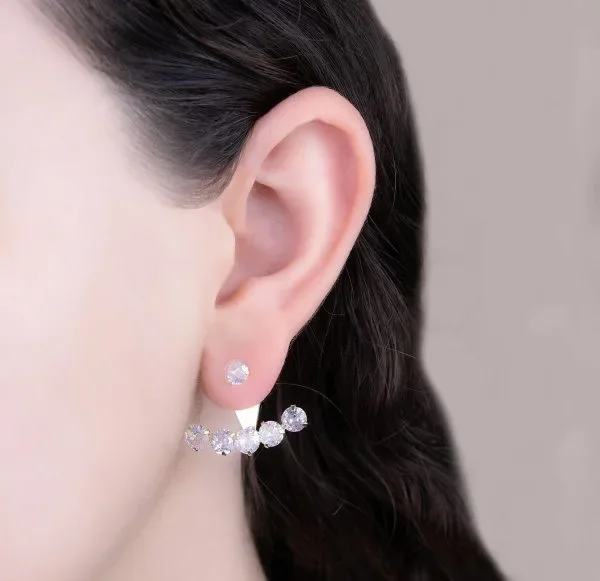 Aretes Centella Dorados Ref B2862 2 en 1