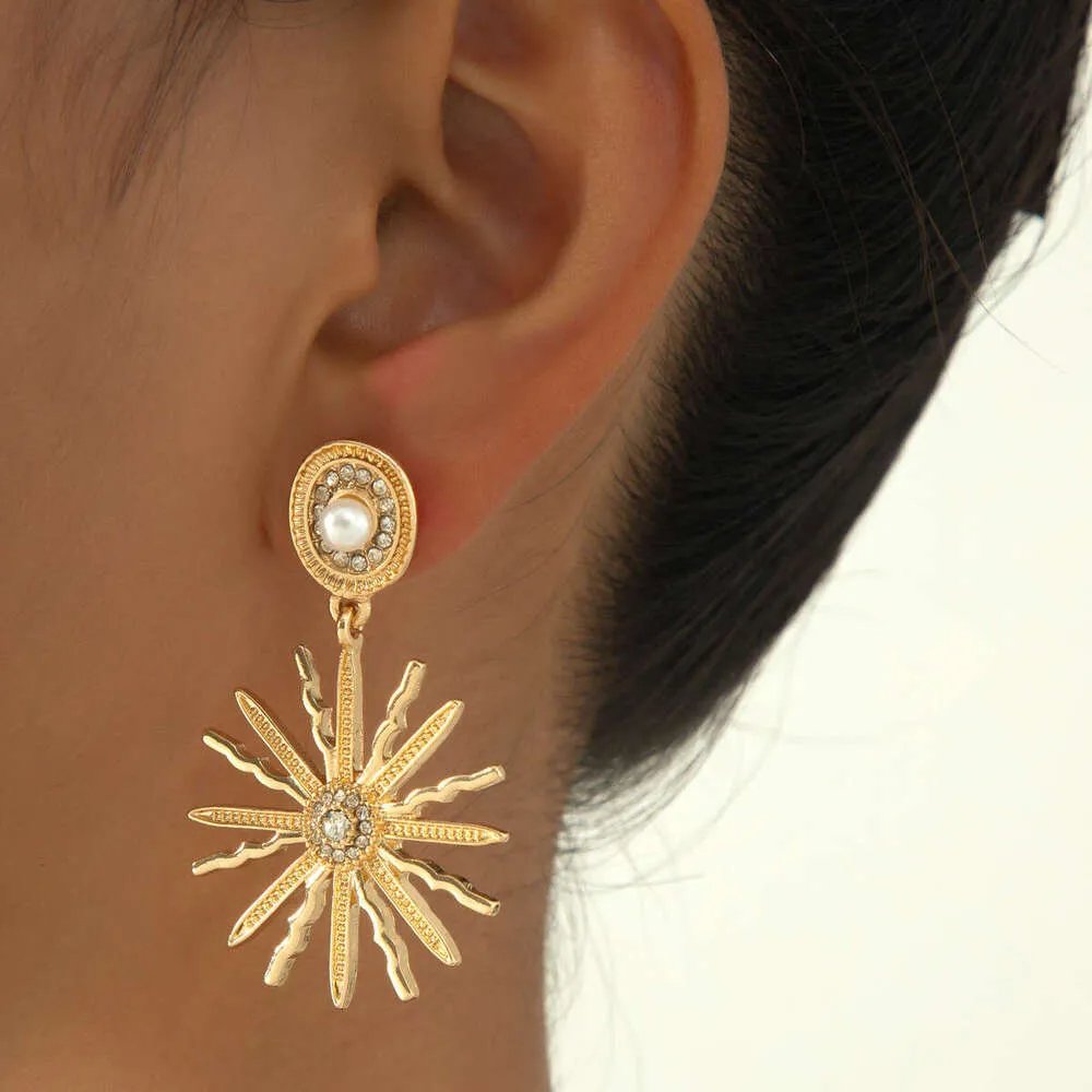 ARETES DORADOS BORLA DE PERLAS B12222