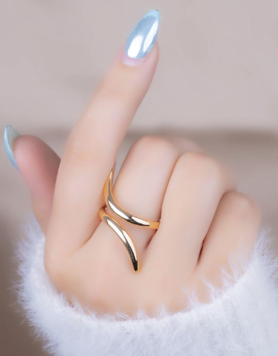 Anillo Ondra Dorado Ref A2501