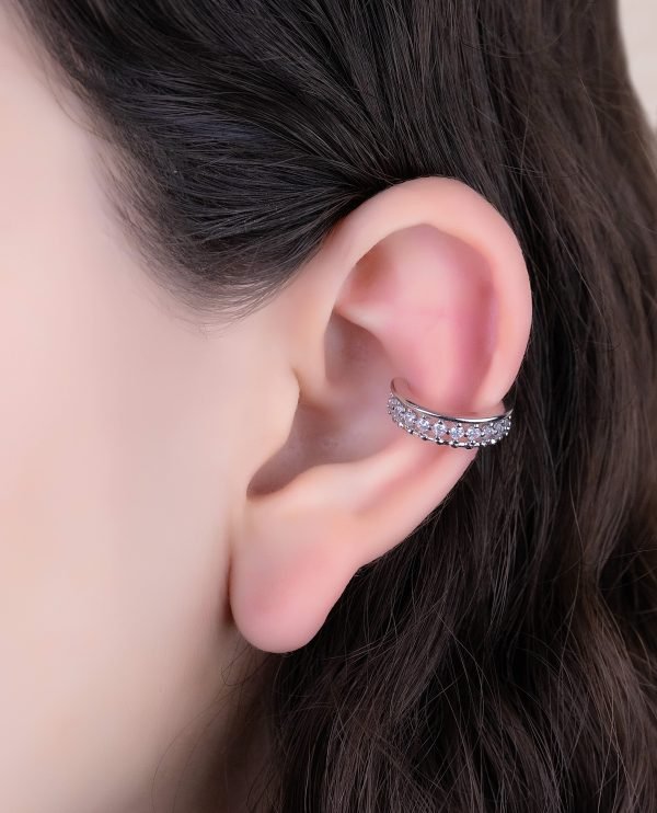 Ear Cuff Neila Plateado Ref E1304