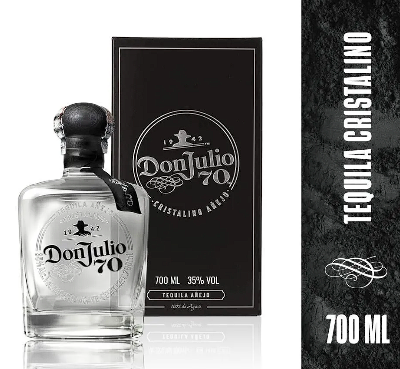 Tequila DON JULIO 70 cristalino añejo (700 ml)