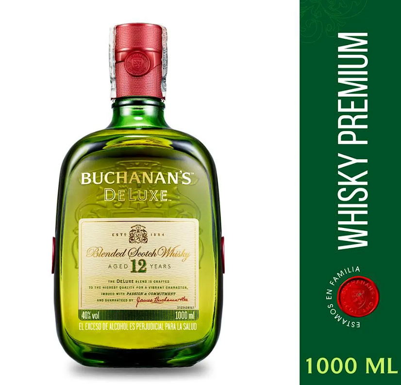 BUCHANAN S deluxe 12 Años  litro (1000 ml)
