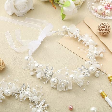 Diadema para niña blanca
