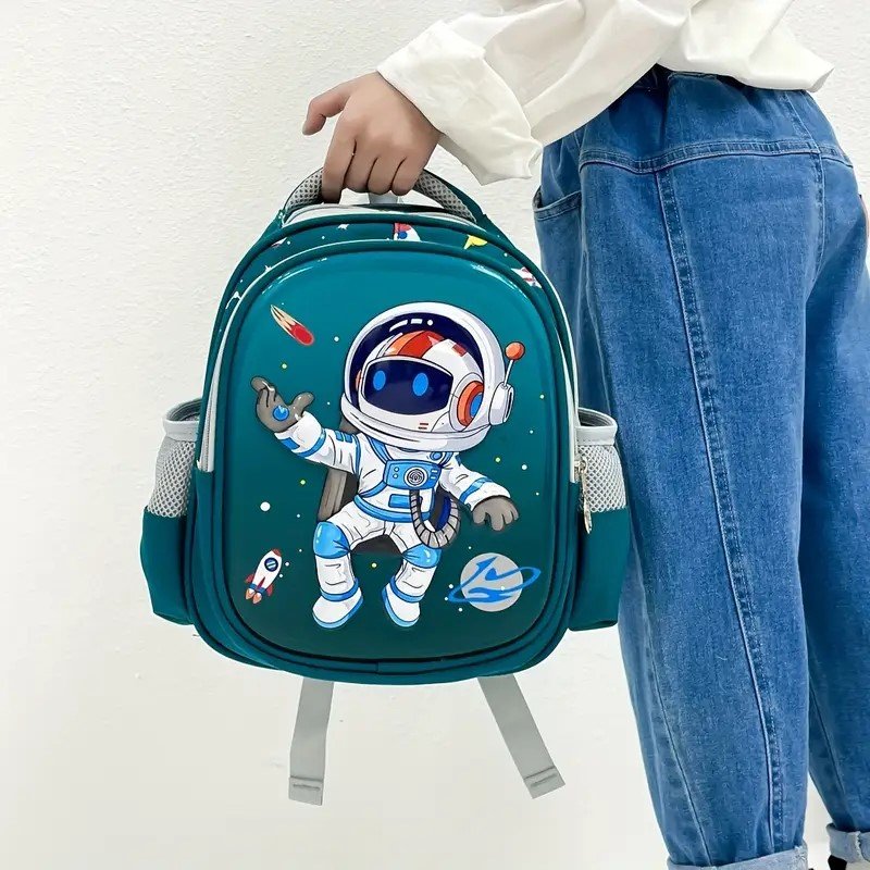 Mochila de astronauta color verde de 11 pulgadas