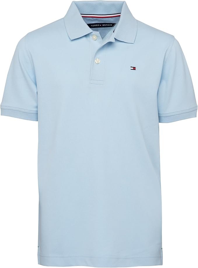 Tommy Hilfiger Camisa estilo Polo Ivy color celeste para niños