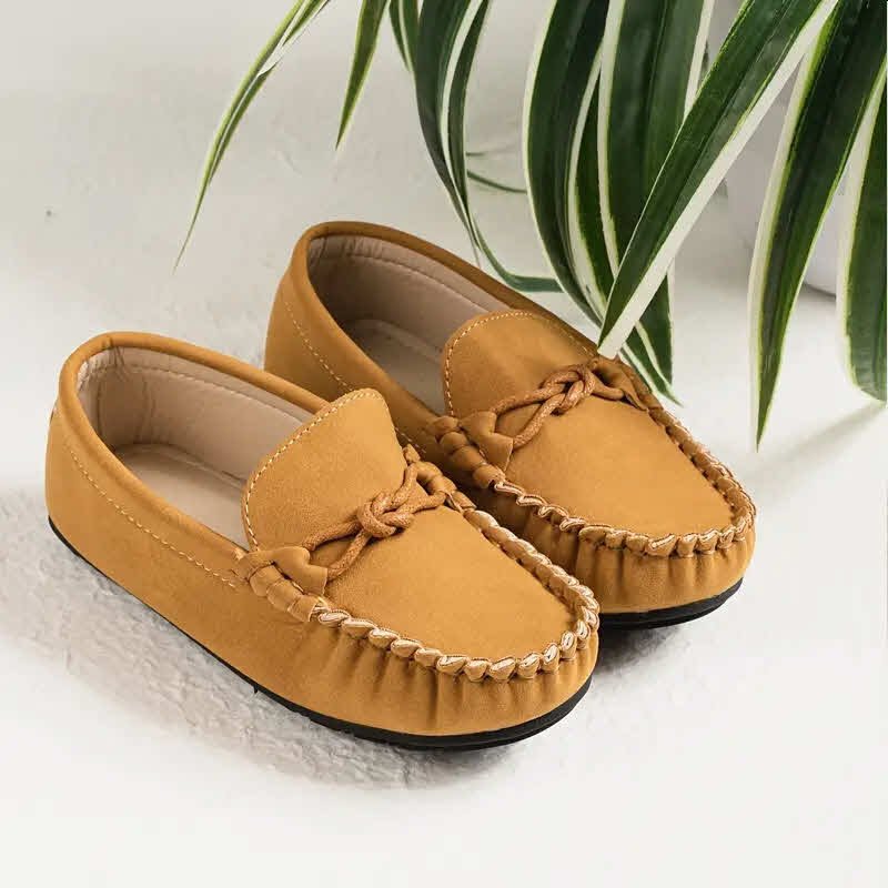 Mocasines zapatos casuales costura ligero mostaza