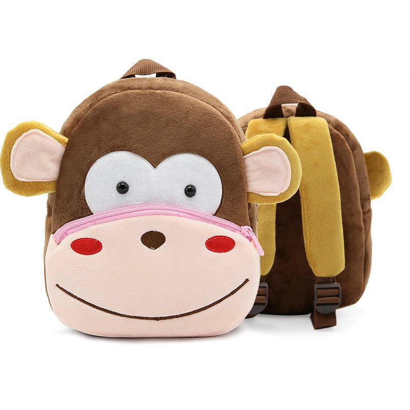 Mochila para niño de mono de 10 pulgadas