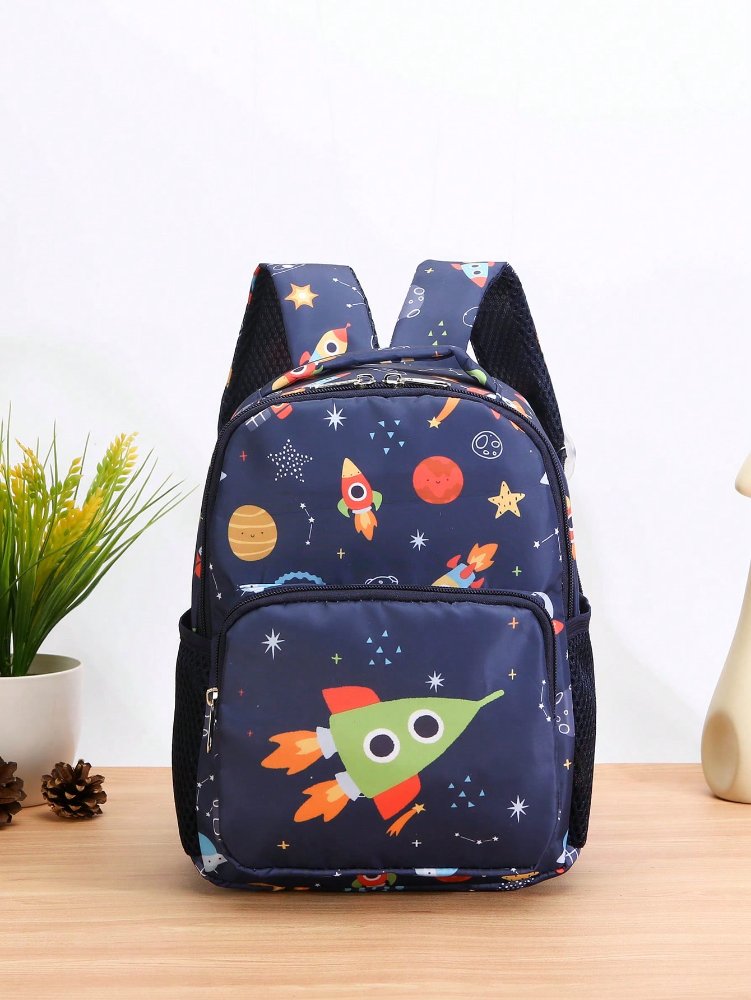 Mochila azul configura del espacio