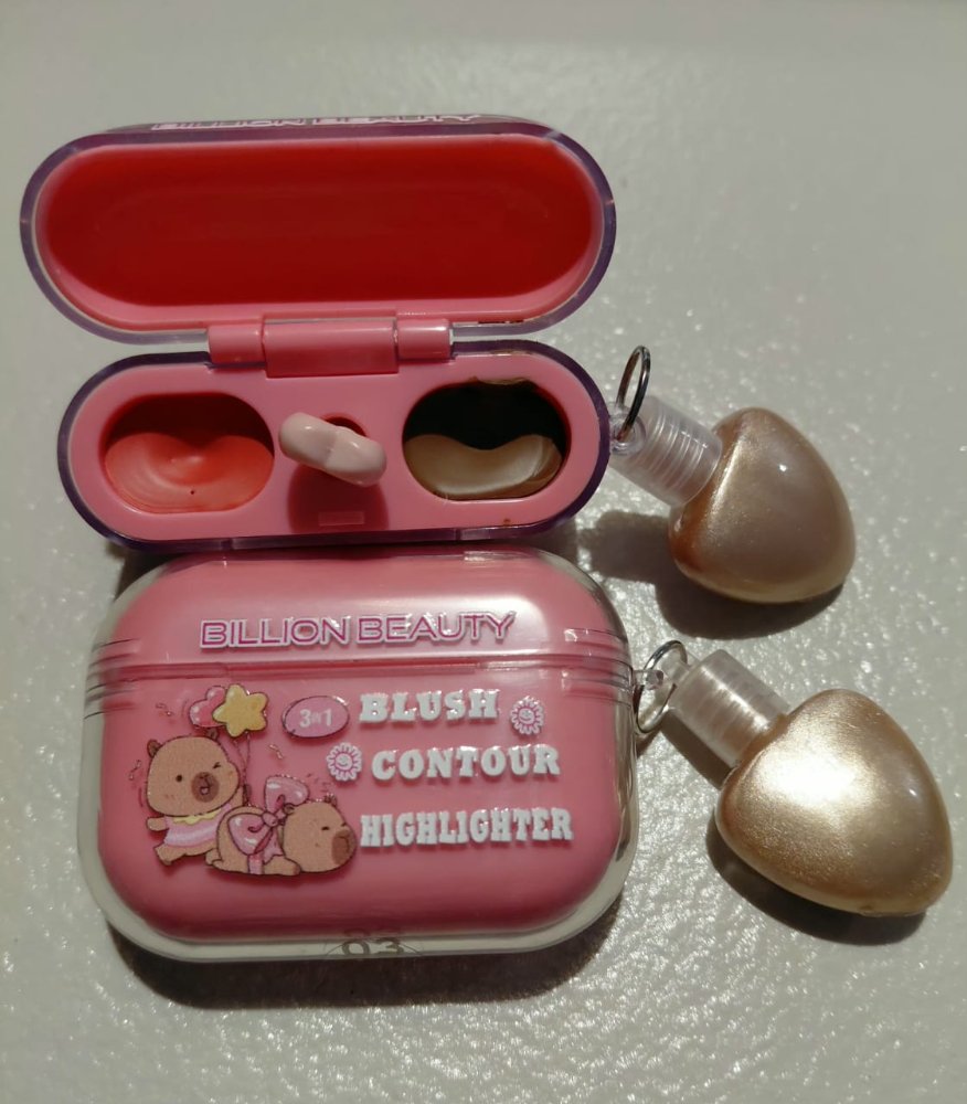 Rubor, contorno e Iluminador Auriculares