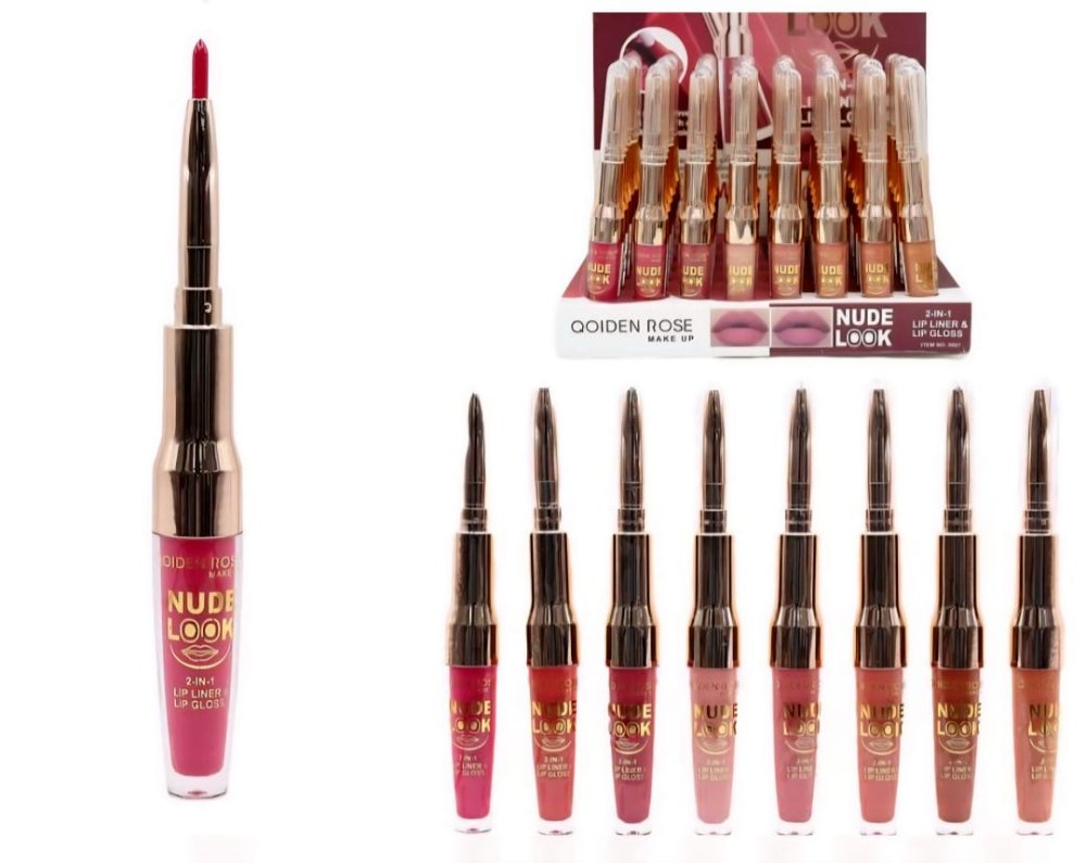 Labial Mate y Delineador 2 en 1 - 7 tonos