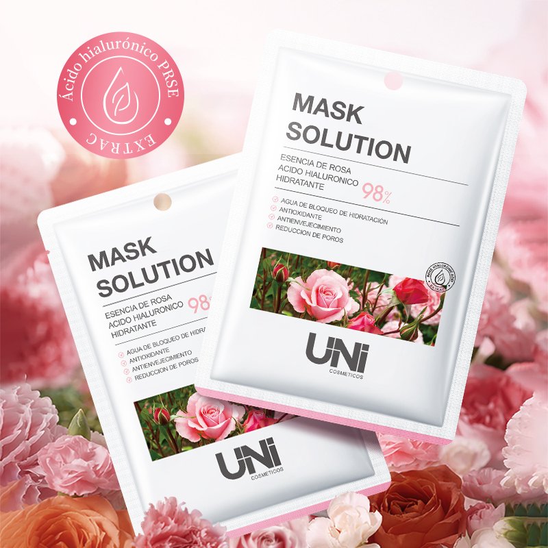 Mascarilla Facial de Rosa Hidratante y Nutritiva