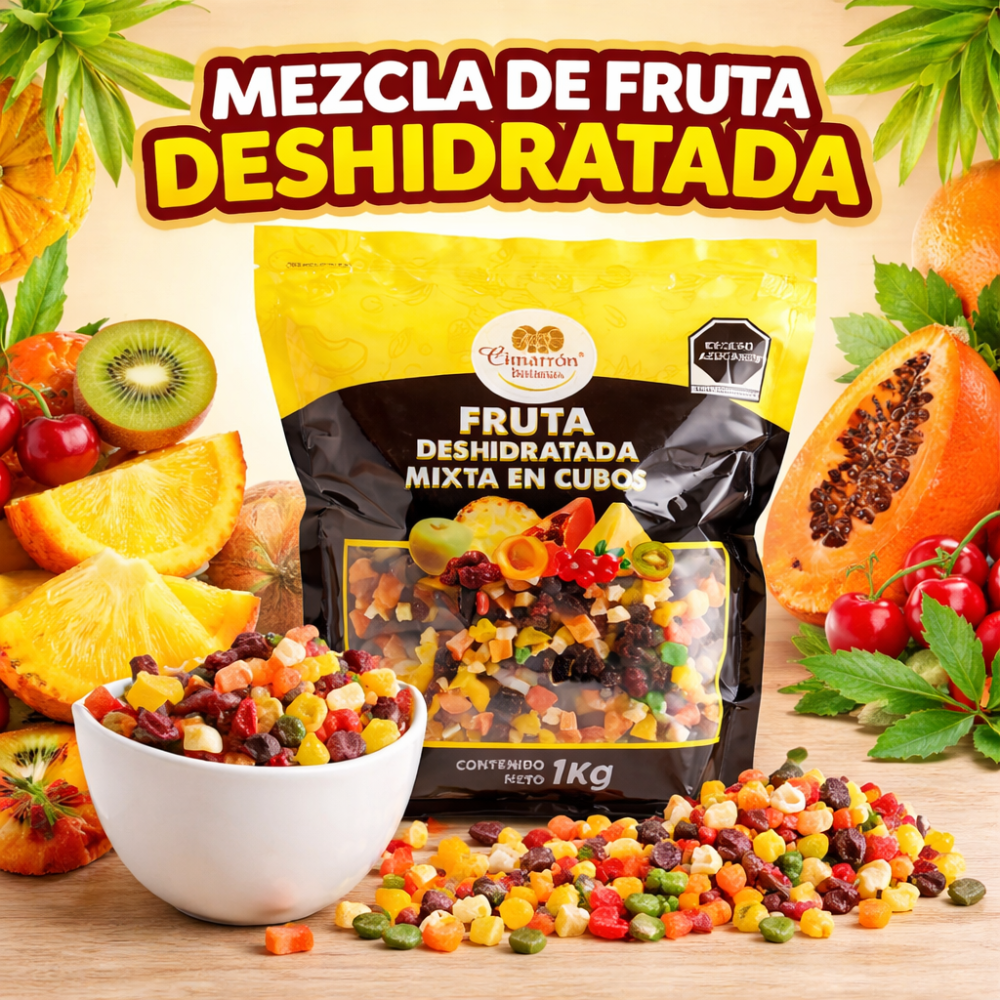 Fruta mixta en cubos 1KG