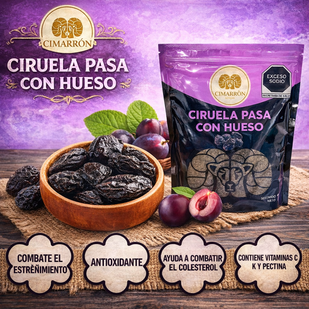 Ciruela Pasa c/hueso 1KG