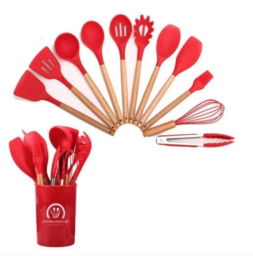 UTENSILIOS SILICONA 12 PCS HEESEM
