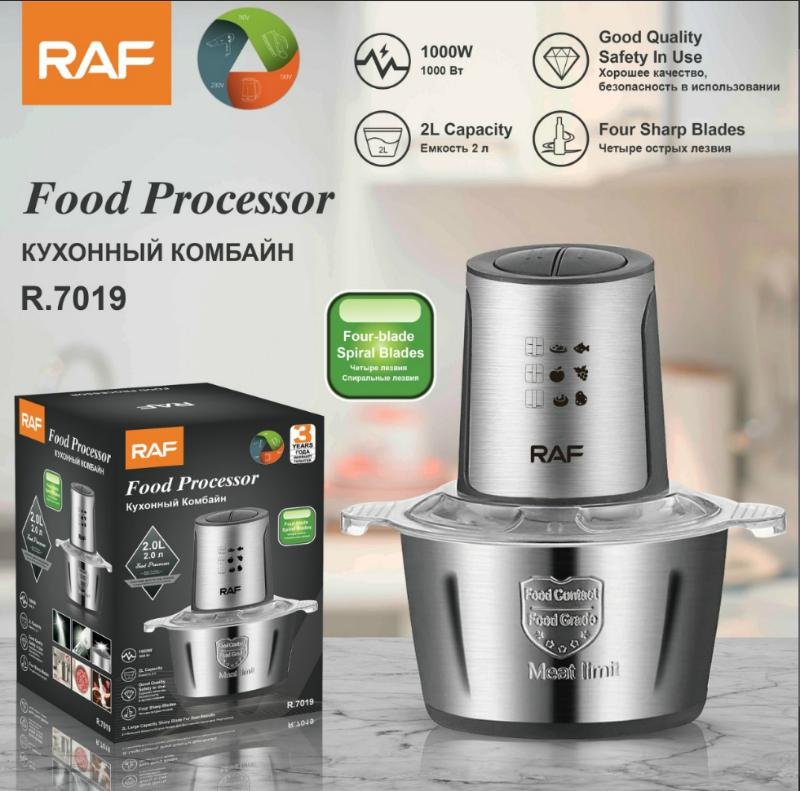 PROCESADORA RAF R.7019 2L FOOD PROCESSOR