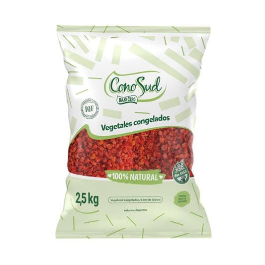 Morron rojo congelado - 1kg