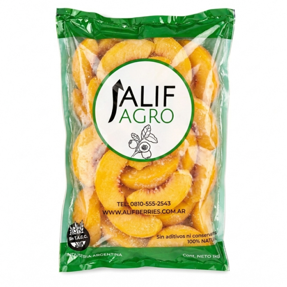 Durazno congelado - 1kg