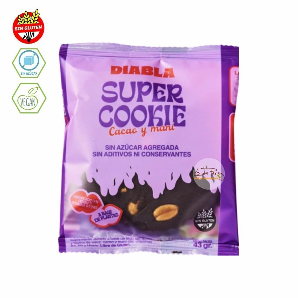 Cookie de cacao y maíz - Diabla