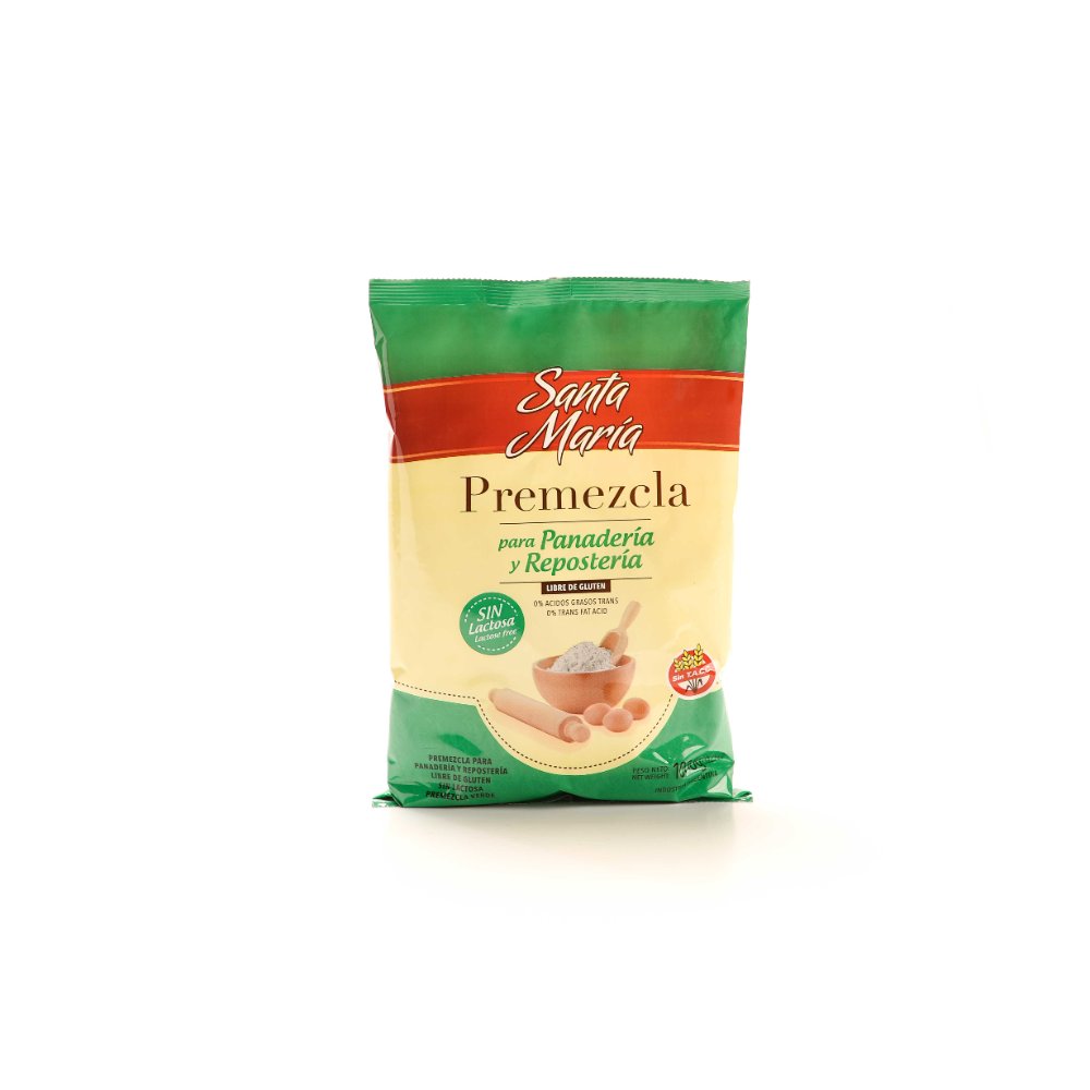 Premezcla para panaderia y repostería sin lactosa - Santa María