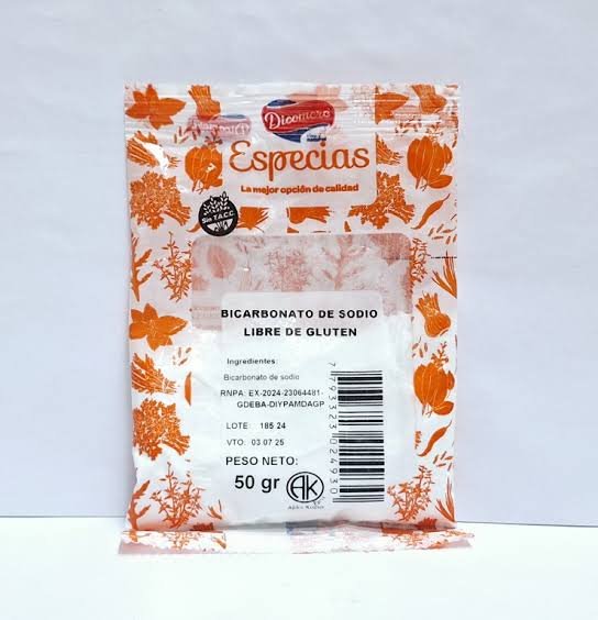 Bicarbonato de sodio 50gr - Dicomere