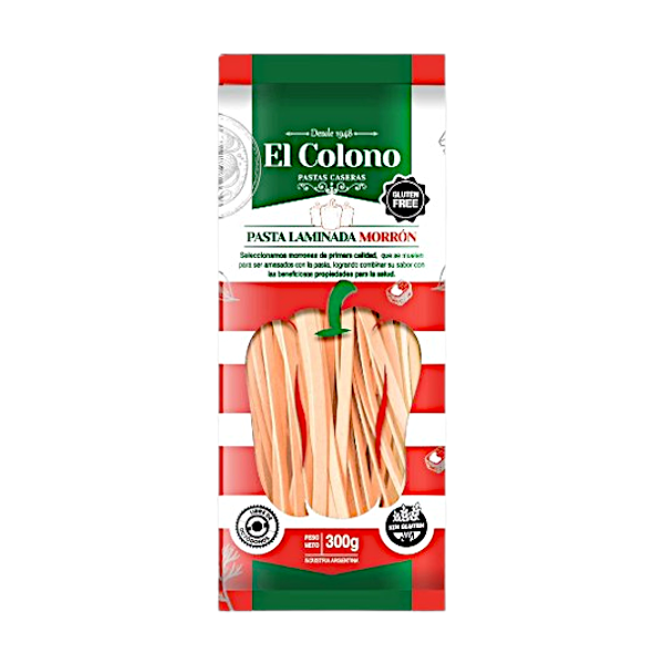 Pasta laminada de morrón - El Colono (300 gr)